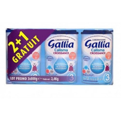 GALLIA CROISSANCE 3 Lait en Poudre Bébé - Lot de 3x800g