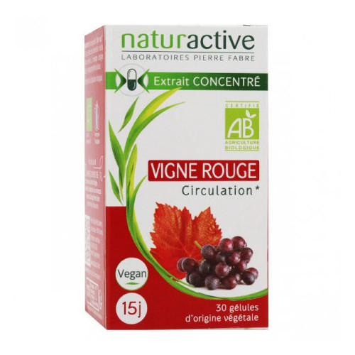 NATURACTIVE RED VINE Circulation - 30 Capsules