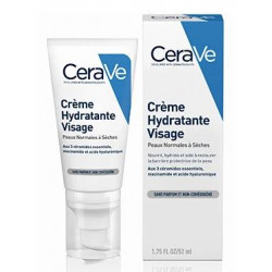 CERAVE Crème Hydratante Visage peaux normales à sèches - 52ml