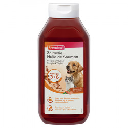 BEAPHAR Huile de saumon pour chien et chat - 430ml