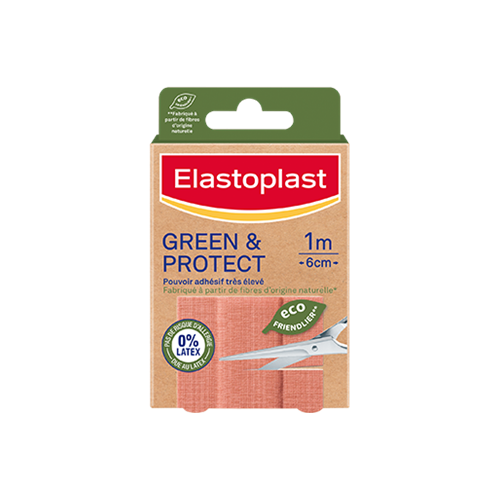 ELASTOPLAST Green & Protect - 10 Bandes à découper 10x6 cm