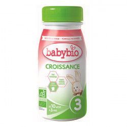 BABYBIO CROISSANCE 3 Lait Liquide Bébé de 10 mois à 3 ans -