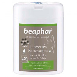 BEAPHAR Lingettes Nettoyantes Pour Chien et Chat - 100 Lingettes