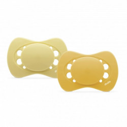 DODIE SUCETTES ECO-CONCUES 0-6 Mois Jaune - 2 Sucettes