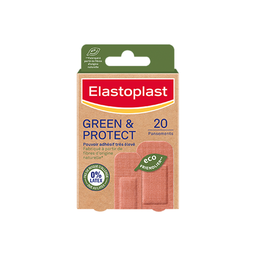 ELASTOPLAST Pansements Green & Protect 2 formats - 20 pansements