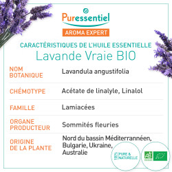 PURESSENTIEL HUILE ESSENTIELLE Lavande Vraie BIO - 30ml