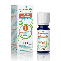 PURESSENTIEL HUILE ESSENTIELLE Romarin à Camphre BIO - 10ml