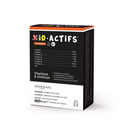 ARAGAN SYNACTIFS KIDACTIFS Vitamines et Minéraux 3 ans et + -