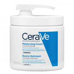 CERAVE Baume Hydratant pot pompe visage et corps peaux sèches -