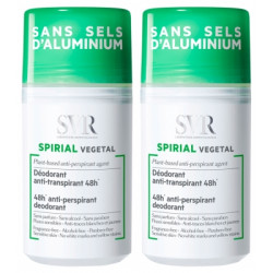 SVR SPIRIAL VEGETAL Anti-Perspirant Deodorant Roll-on - 2x50 ml