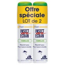 INSECT ECRAN FAMILLES Répulsif Moustiques - LOT 2x100ml