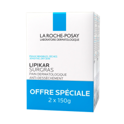 LA ROCHE POSAY LIPIKAR Pain Surgras - Lot de 2x150g