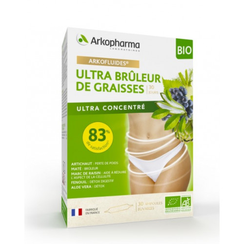 ARKOFLUIDES ULTRA BRULEUR DE GRAISSES BIO - 30 Ampoules