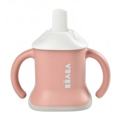 BEABA EVOLUCLIP TASSE D'APRENTISSAGE 3EN1 ROSE - 150 ml