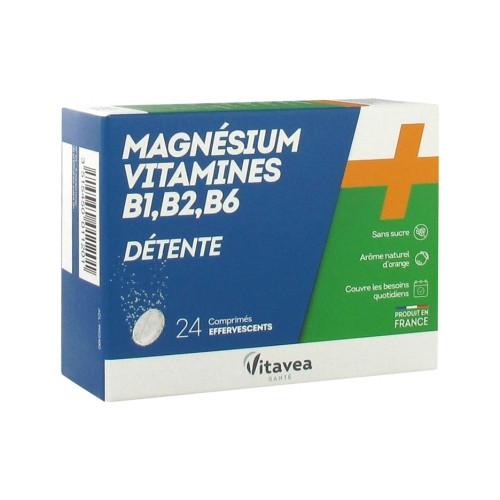 VITAVEA MAGNESIUM + VITAMINE B1 B2 B6 - 24 Comprimés