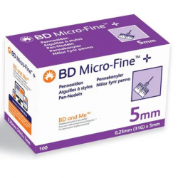 BD MICROFINE Aiguille pour Stylo 5mm - 100 Pièces