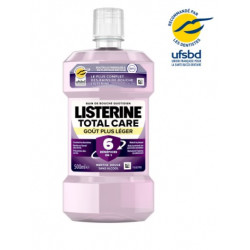 LISTERINE BAIN DE BOUCHE Total Care - Goût Plus Léger 500ml