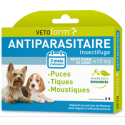 Vetoform Antiparasitaire Petit Chien - 3 pipettes