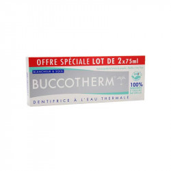 BUCCOTHERM DENTIFRICE BLANCHEUR & SOIN CERTIFIE BIO - LOT DE