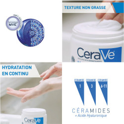 CERAVE Baume Hydratant visage et corps peaux sèches - 454ml