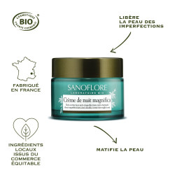 SANOFLORE MAGNIFICA Organic Night Cream - 50ml