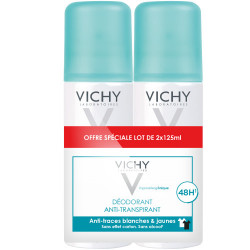 VICHY DÉODORANT 48H Anti Transpirant Aérosol Anti-Traces - Lot