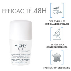 VICHY DÉODORANT 48H Anti Transpirant Bille Peau Sensible - Lot