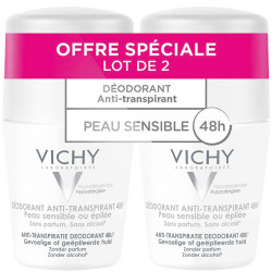 VICHY DÉODORANT 48H Anti Transpirant Bille Peau Sensible - Lot