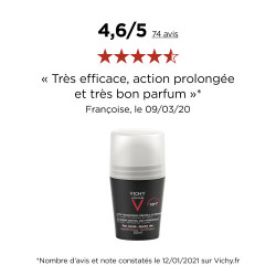 VICHY HOMME DÉODORANT 72H Anti Transpirant Bille - 50ml