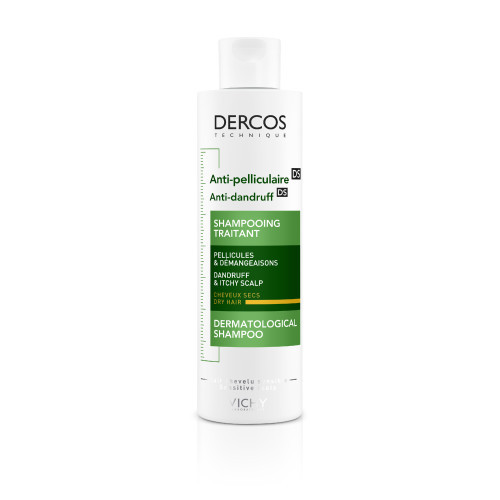 VICHY DERCOS Shampooing Antipelliculaire Cheveux secs - 200 ml