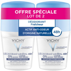 VICHY DÉODORANT MINÉRAL 48H Bille - Lot de 2x50ml