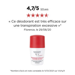 VICHY DÉODORANT 72H Détranspirant Intensif Bille - Lot de 2x50ml