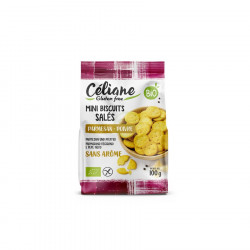 CÉLIANE MINI BISCUITS SALES PARMESAN POIVRE - 100g