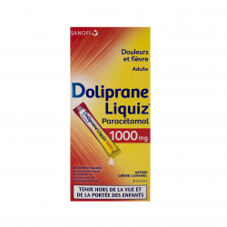 DOLIPRANE LIQUIZ 1000mg - Suspension buvable 8 Sachets