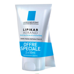 LA ROCHE POSAY LIPIKAR XERAND Crème Mains - Lot de 2x50ml