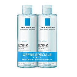 LA ROCHE POSAY EFFACLAR Eau Micellaire Ultra - Lot de 2x400ml