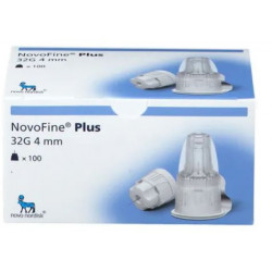 NOVOFINE Plus Aiguilles pour Stylos 32G 4mm - 100 Pièces