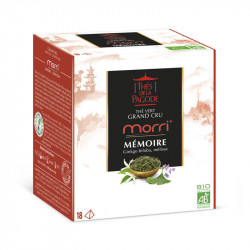 THÉS DE LA PAGODE Morri Thé Vert au Jasmin - 18 Sachets