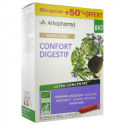 ARKOFLUIDES Confort Digestif BIO - 30 Ampoules