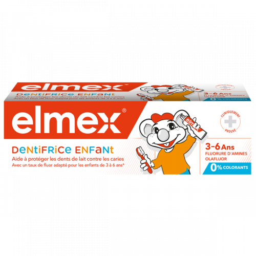 ELMEX DENTIFRICE ANTI-CARIES ENFANT 3/6 ANS - 50ml