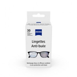 ZEISS Lingettes Nettoyante Anti-buée - 30 Lingettes