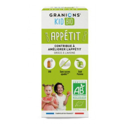 GRANIONS KID BIO APPETIT - SIROP AUX PLANTES GOUT POMME - 125ml