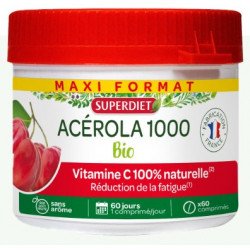 SUPERDIET Acérola 1000 BIO - 60 Comprimés