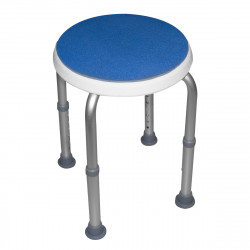 BLUE SEAT SHOWER STOOL