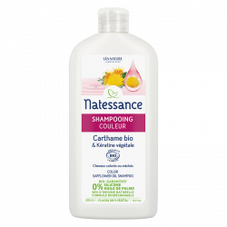 Natessance Shampooing Couleur Carthame Bio et Kératine Végétale