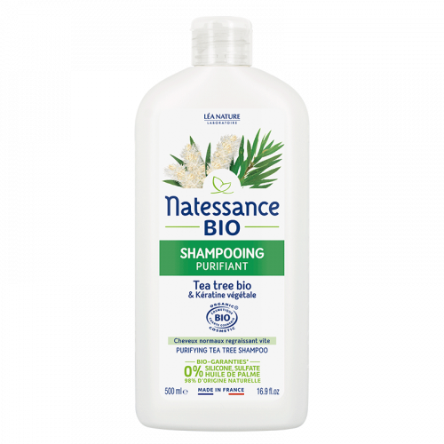 Natessance Shampooing Purifiant Tea Tree BIO et Kératine