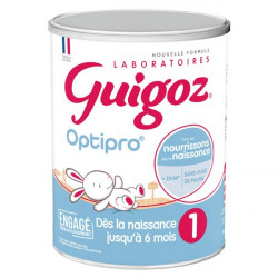 GUIGOZ OPTIPRO 1 Lait Bébé dès la naissance jusqu'à 6 mois -