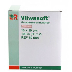 VLIWASOFT COMPRESSE NON TISSÉ 10x10cm - 50 Sachets de 2