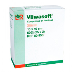 VLIWASOFT COMPRESSE NON TISSÉ 10x10cm - 25 Sachets de 2