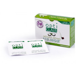 OPTICLAIR Lingettes Nettoyantes Lunettes - 20 Lingettes